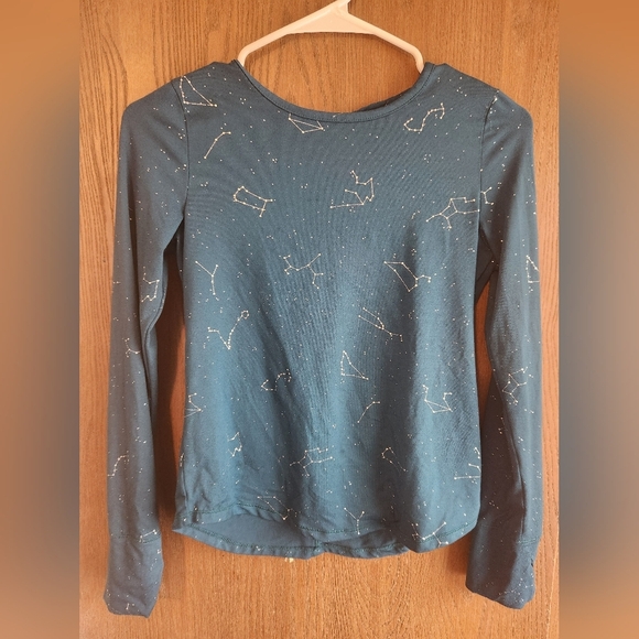 Blue Constellation Print Top - Picture 1 of 4